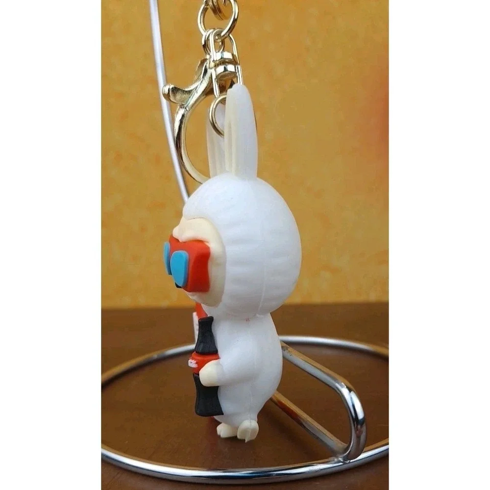 Labubu Surfing‎ With Coca Cola Bottle 3D PVC Keychain Backpack Clip 8